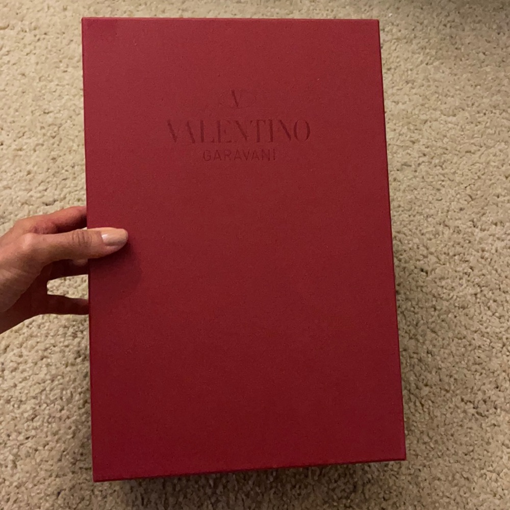 Empty Valentino Shoe Box